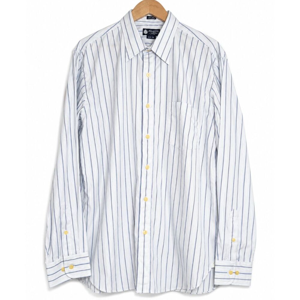 Vintage 80s J.Crew Haberdashery 2-Ply Cotton Shirt L 16-16.5 Deadstock